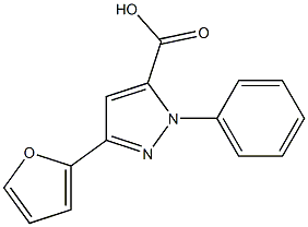 3-(2-FURYL)-1-PHENYL-1H-PYRAZOLE-5-CARBOXYLIC ACID Struktur