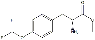 METHYL (2R)-2-AMINO-3-[4-(DIFLUOROMETHOXY)PHENYL]PROPANOATE Struktur