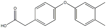 2-(4-(3,4-DIMETHYLPHENOXY)PHENYL)ACETIC ACID Struktur