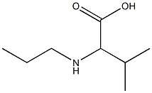 3-METHYL-2-(PROPYLAMINO)BUTANOIC ACID Struktur