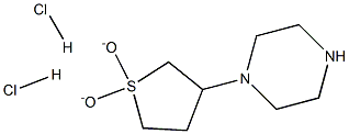 1-(1,1-DIOXIDOTETRAHYDROTHIEN-3-YL)PIPERAZINE DIHYDROCHLORIDE Struktur