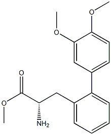 METHYL (2S)-2-AMINO-3-[2-(3,4-DIMETHOXYPHENYL)PHENYL]PROPANOATE Struktur