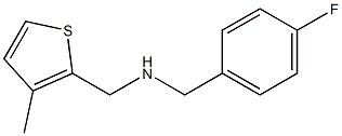 1-(4-FLUOROPHENYL)-N-((3-METHYLTHIEN-2-YL)METHYL)METHANAMINE Struktur