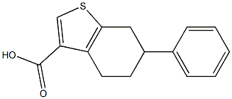 6-PHENYL-4,5,6,7-TETRAHYDRO-1-BENZOTHIOPHENE-3-CARBOXYLIC ACID Struktur