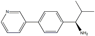 (1R)-2-METHYL-1-(4-(3-PYRIDYL)PHENYL)PROPYLAMINE Struktur