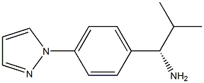 (1S)-2-METHYL-1-(4-PYRAZOLYLPHENYL)PROPYLAMINE Struktur