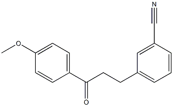 3-(3-CYANOPHENYL)-4'-METHOXYPROPIOPHENONE Struktur