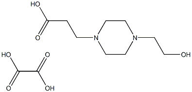 3-[4-(2-HYDROXY-ETHYL)-PIPERAZIN-1-YL]-PROPIONIC ACID OXALIC ACID SALT Struktur