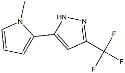 5-(1-METHYLPYRROL-2-YL)-3-(TRIFLUOROMETHYL)PYRAZOLE Struktur