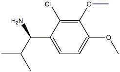 (1R)-1-(2-CHLORO-3,4-DIMETHOXYPHENYL)-2-METHYLPROPYLAMINE Struktur