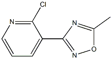 2-CHLORO-3-(5-METHYL-1,2,4-OXADIAZOL-3-YL)PYRIDINE Struktur