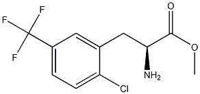 METHYL (2S)-2-AMINO-3-[2-CHLORO-5-(TRIFLUOROMETHYL)PHENYL]PROPANOATE Struktur