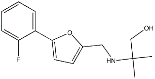 2-(((5-(2-FLUOROPHENYL)-2-FURYL)METHYL)AMINO)-2-METHYLPROPAN-1-OL Struktur