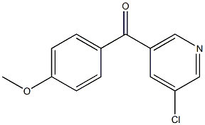 3-CHLORO-5-(4-METHOXYBENZOYL)PYRIDINE Struktur