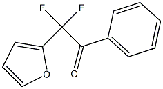 2,2-DIFLUORO-2-(2-FURYL)-1-PHENYLETHANONE Struktur