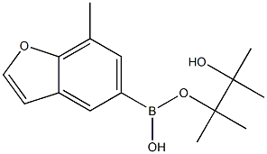 7-METHYLBENZOFURAN-5-BORONIC ACID PINACOL ESTER Struktur