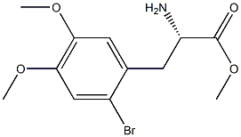 METHYL (2S)-2-AMINO-3-(2-BROMO-4,5-DIMETHOXYPHENYL)PROPANOATE Struktur