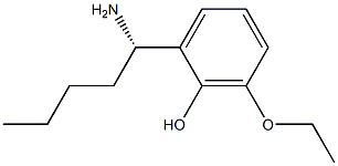 2-((1S)-1-AMINOPENTYL)-6-ETHOXYPHENOL Struktur