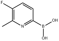 5-FLUORO-6-METHYLPYRIDIN-2-YL-2-BORONIC ACID Struktur