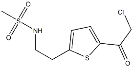 N-[2-[5-(2-CHLOROACETYL)THIEN-2-YL]ETHYL]METHANESULFONAMIDE Struktur