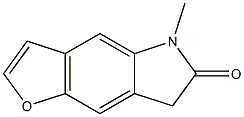 5-METHYL-5,7-DIHYDRO-1-OXA-5-AZA-S-INDACEN-6-ONE Struktur