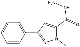 1-METHYL-3-PHENYL-1H-PYRAZOLE-5-CARBOHYDRAZIDE Struktur