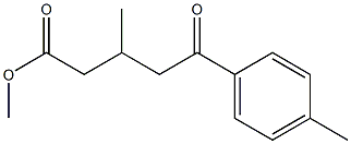 METHYL 5-(4-METHYLPHENYL)-3-METHYL-5-OXOVALERATE Struktur