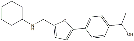 1-(4-(5-((CYCLOHEXYLAMINO)METHYL)-2-FURYL)PHENYL)ETHANOL Struktur