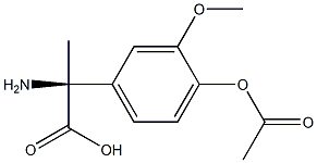 (2S)-2-(4-ACETYLOXY-3-METHOXYPHENYL)-2-AMINOPROPANOIC ACID Struktur