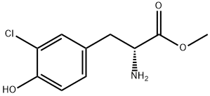 METHYL (2R)-2-AMINO-3-(3-CHLORO-4-HYDROXYPHENYL)PROPANOATE Struktur