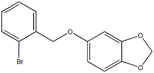 2-BROMOBENZYL-[3,4-(METHYLENEDIOXY)PHENYL]ETHER Struktur