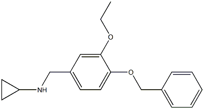 (1S)CYCLOPROPYL[3-ETHOXY-4-(PHENYLMETHOXY)PHENYL]METHYLAMINE Struktur