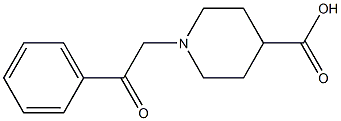 1-(2-OXO-2-PHENYLETHYL)PIPERIDINE-4-CARBOXYLIC ACID Struktur