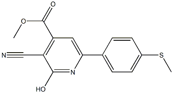 METHYL 3-CYANO-2-HYDROXY-6-(4-(METHYLTHIO)PHENYL)PYRIDINE-4-CARBOXYLATE Struktur