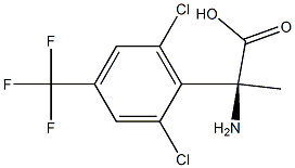 (2S)-2-AMINO-2-[2,6-DICHLORO-4-(TRIFLUOROMETHYL)PHENYL]PROPANOIC ACID Struktur