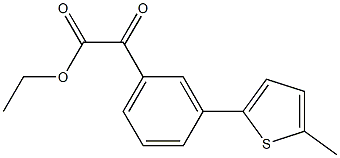 ETHYL 3-(5-METHYL-2-THIENYL)BENZOYLFORMATE Struktur