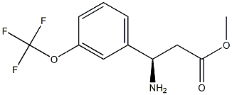 METHYL (3R)-3-AMINO-3-[3-(TRIFLUOROMETHOXY)PHENYL]PROPANOATE Struktur