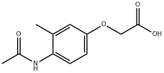 (4-ACETYLAMINO-3-METHYL-PHENOXY)-ACETIC ACID Struktur