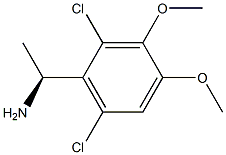 (1S)-1-(2,6-DICHLORO-3,4-DIMETHOXYPHENYL)ETHYLAMINE Struktur