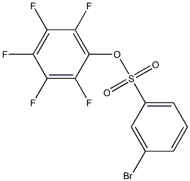 PENTAFLUOROPHENYL 3-BROMO-BENZENESULFONATE Struktur