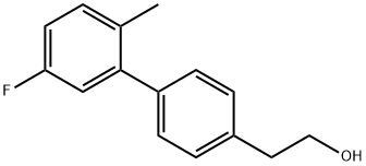 4-(3-FLUORO-6-METHYLPHENYL)PHENETHYL ALCOHOL Struktur