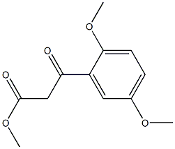 METHYL 2,5-DIMETHOXYBENZOYLACETATE Struktur