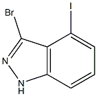 3-BROMO-4-IODO (1H)INDAZOLE Struktur