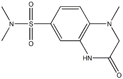 N,N,1-TRIMETHYL-3-OXO-1,2,3,4-TETRAHYDROQUINOXALINE-6-SULFONAMIDE Struktur