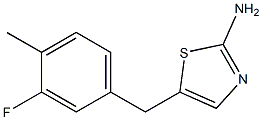 5-(3-FLUORO-4-METHYLBENZYL)-1,3-THIAZOL-2-AMINE Struktur