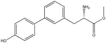 METHYL (2S)-2-AMINO-3-[3-(4-HYDROXYPHENYL)PHENYL]PROPANOATE Struktur