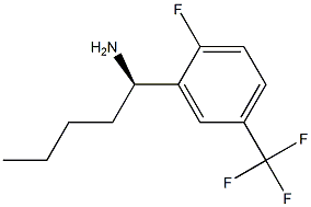 (1R)-1-[2-FLUORO-5-(TRIFLUOROMETHYL)PHENYL]PENTYLAMINE Struktur