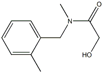 2-HYDROXY-N-METHYL-N-(2-METHYLBENZYL)ACETAMIDE Struktur