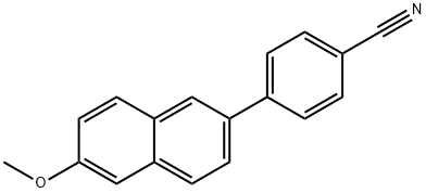 4-(6-METHOXY-NAPHTHALEN-2-YL)-BENZONITRILE Struktur