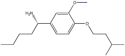 (1S)-1-[3-METHOXY-4-(3-METHYLBUTOXY)PHENYL]PENTYLAMINE Struktur